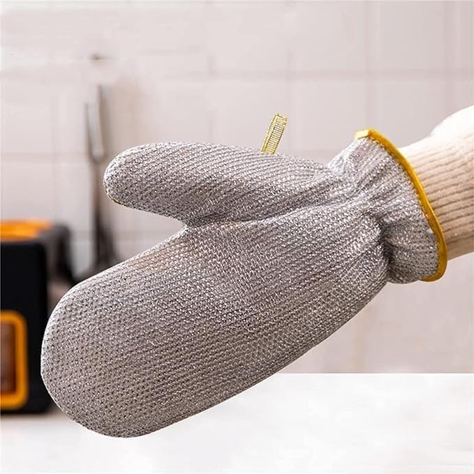Reusable Steelwire Dishwashing Gloves (Pack of 2)