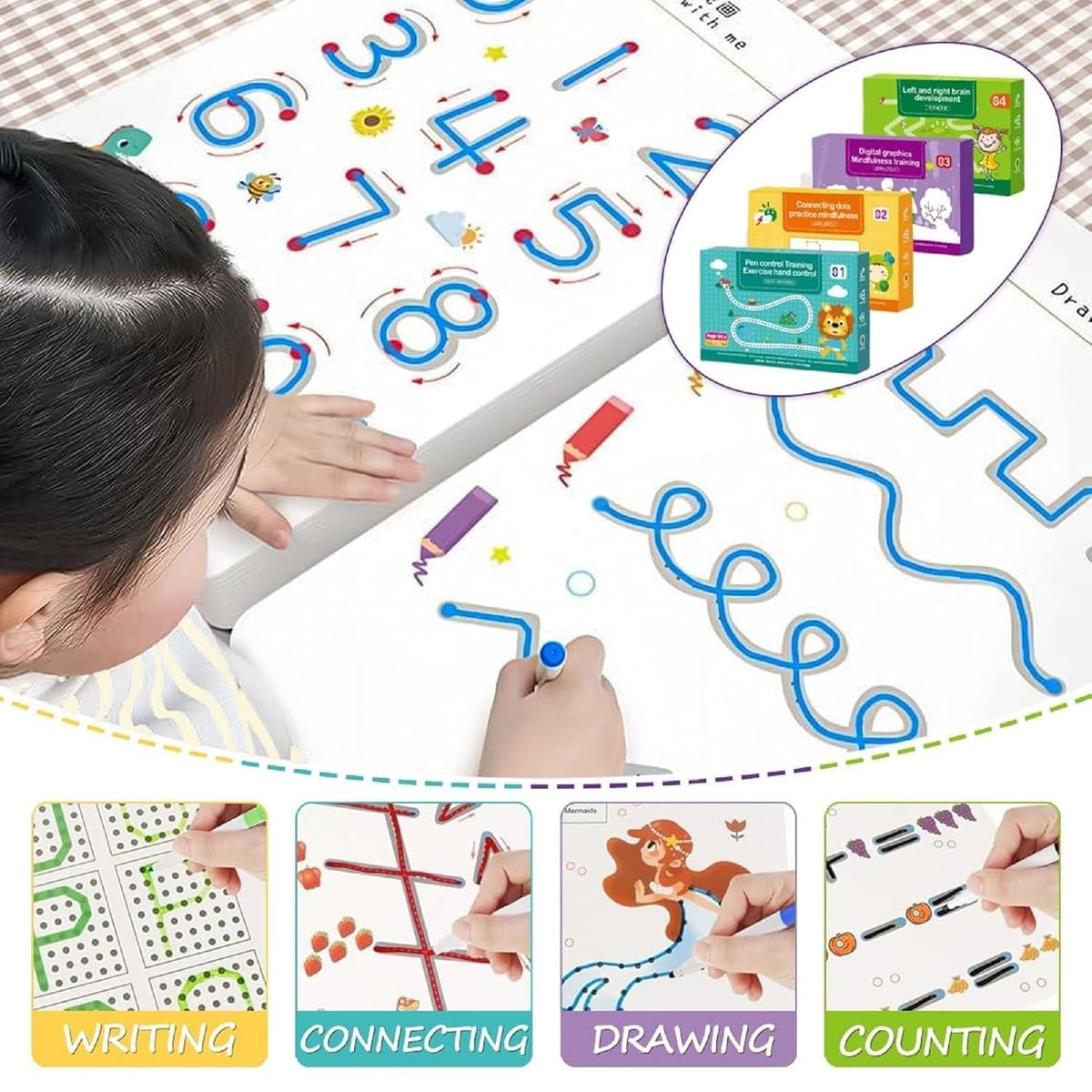 Reusable Pencil Control Workbook Set