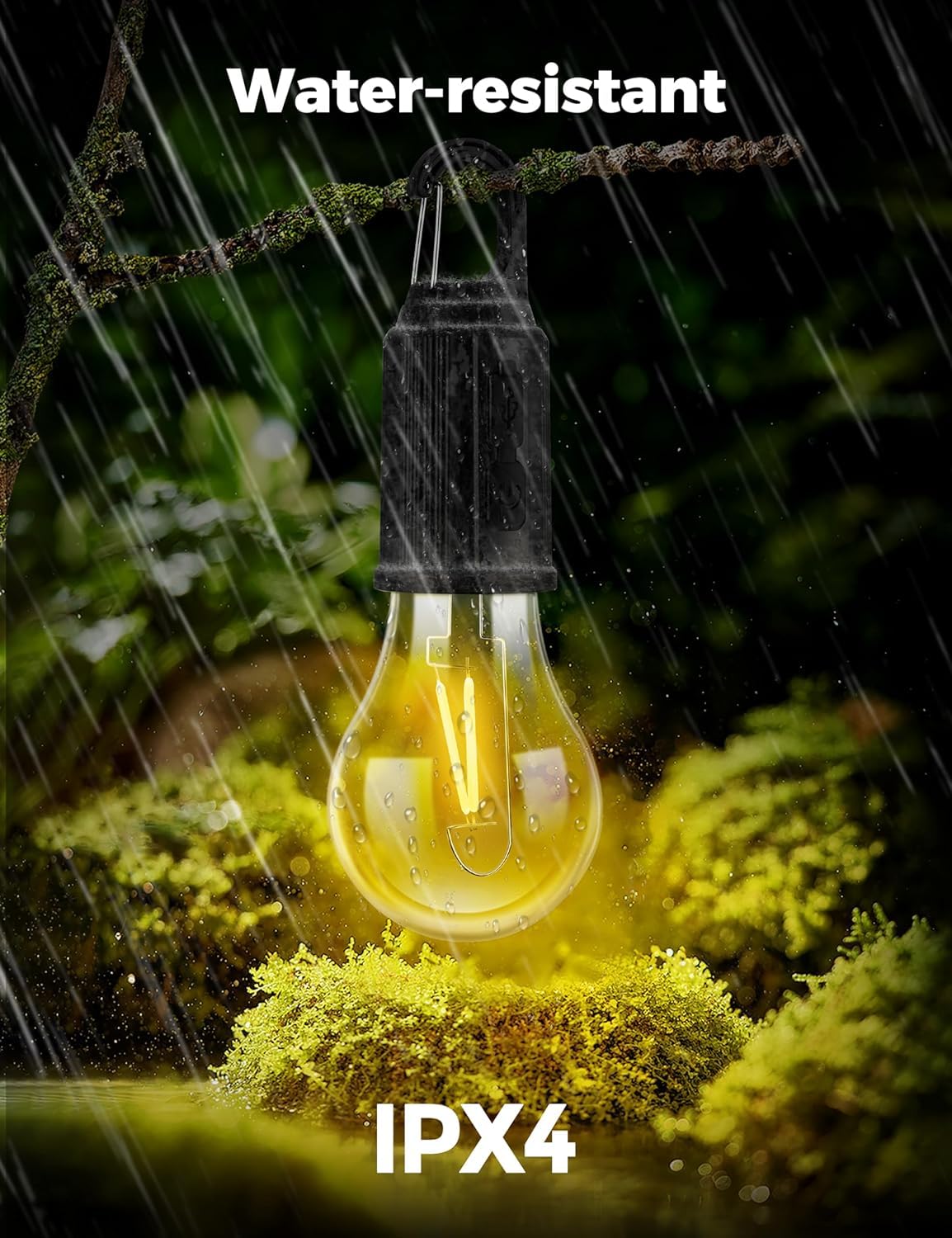 Rechargeable Clip Light Bulb (3 Modes)